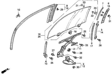 1993 Honda Prelude Bolt, Flange (6X12) Diagram for 90120-SE3-003