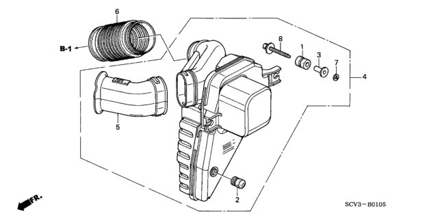 2004 Honda Element Resonator Chamber Diagram