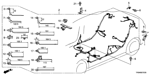 2012 Honda Civic Wire Harness - Diagram 3