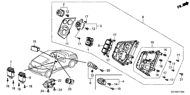 2014 Honda CR-Z Switch Diagram