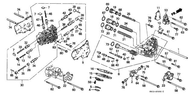 1991 Honda Civic Pin, Dowel (8X40) Diagram for 91704-PF4-000