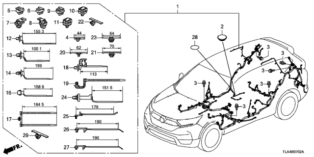 2019 Honda CR-V Wire Harness Diagram 3