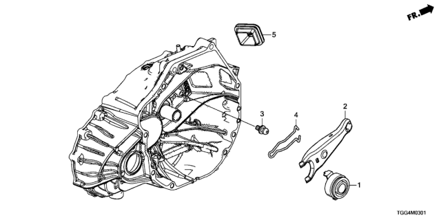 2020 Honda Civic MT Clutch Release Diagram