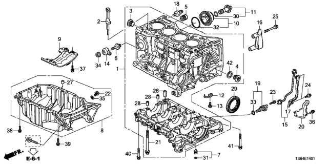 2015 Honda Civic Bolt, Sealing (18MM) Diagram for 11108-PT0-003