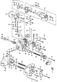 1983 Honda Accord Pin, Dowel (5X8) Diagram for 94303-05080