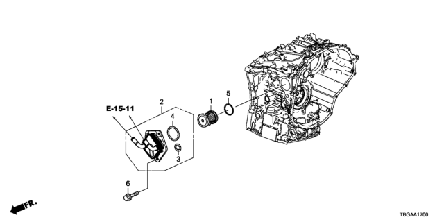 2020 Honda Civic 2 Door LX KL CVT AT CVTF Warmer Diagram