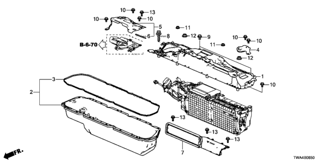 2018 Honda Accord Hybrid Cover, Ipu Diagram for 1D939-6C2-A00