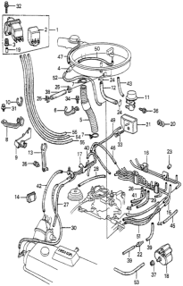 1981 Honda Prelude Bulk Hose, Vacuum (12X1000) Diagram for 95005-12001-10M