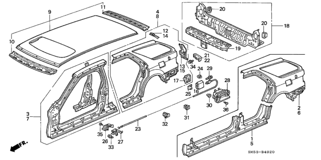 1992 Honda Accord Opener Assy., Fuel *NH89L* (PALMY GRAY) Diagram for 74882-SM5-A01ZB