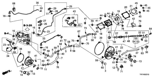 2020 Honda Clarity Fuel Cell Clamp, Fuel Tube (D15.5) Diagram for 91412-SDC-L01