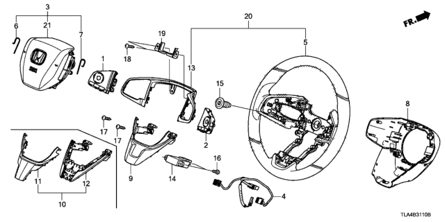 2019 Honda CR-V Steering Wheel Diagram