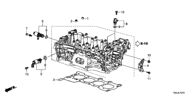 2018 Honda Civic 4 Door EX-TL (LEATHER/TURBO) KA CVT VTC Oil Control Valve Diagram