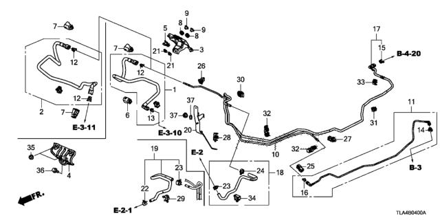 2019 Honda CR-V Fuel Pipe Diagram