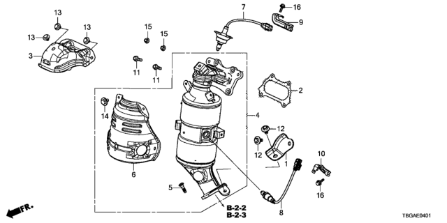 2020 Honda Civic 2 Door LX KL CVT Converter Diagram