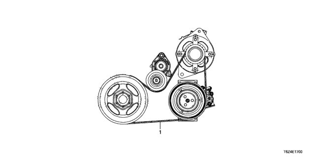 2017 Honda Ridgeline Alternator Belt Diagram