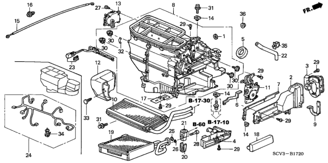 2004 Honda Element Heater Unit Diagram
