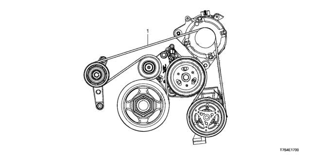 2017 Honda HR-V Alternator Belt Diagram