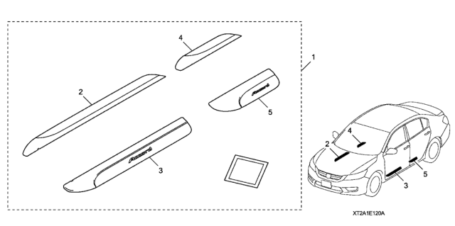 2017 Honda Accord Door Sill Trim Diagram