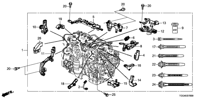 2020 Honda Civic Engine Wire Harness Diagram