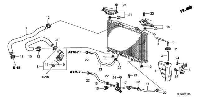 2010 Honda Accord Pipe D (ATf) Diagram for 25940-R40-000
