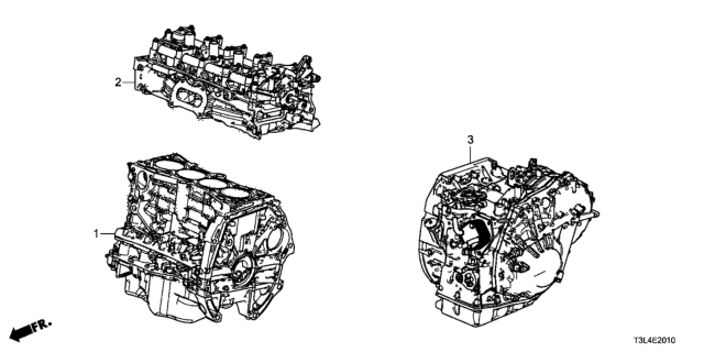 2013 Honda Accord Engine Sub-Assy (Blo Diagram for 10002-5A2-A01