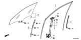 Diagram for Honda CR-V Window Run - 72235-SWA-A02
