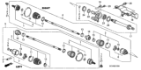 Diagram for Honda Element CV Joint - 44014-SCV-A51