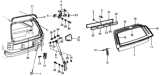 Diagram for Honda Civic Tailgates - 85210-647-010Z