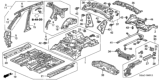 Diagram for 2003 Honda Civic Floor Pan - 04655-S5W-310ZZ