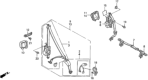 Diagram for 1992 Honda Accord Seat Belt - 04818-SM2-A02ZC