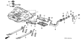 Diagram for 1991 Honda Civic Fuel Filler Hose - 17651-SH3-000