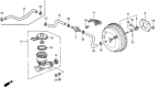 Diagram for 1995 Honda Odyssey Brake Master Cylinder Reservoir - 46100-SM4-G54