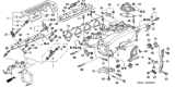 Diagram for 1994 Honda Del Sol Fuel Injector O-Ring - 91301-P2F-A01