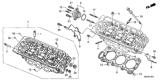 Diagram for Honda Pilot Cylinder Head - 12300-P8E-306
