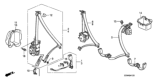 Diagram for 2006 Honda Accord Seat Belt Buckle - 04816-SDN-A72ZC