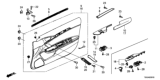 Diagram for 2019 Honda Civic Door Trim Panel - 83501-TBG-A21ZA