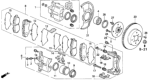 Diagram for Honda Prelude Brake Caliper - 45018-SM5-000RM
