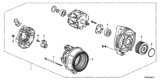 Diagram for Honda Alternator Case Kit - 31108-R9P-A01