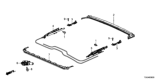 Diagram for Honda Insight Sunroof Cable - 70300-TEK-M01