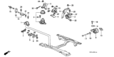 Diagram for 1989 Honda Accord Engine Mount - 50811-SE5-A02