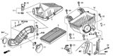 Diagram for 2008 Honda Element Air Filter Box - 17244-PZD-A10
