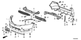 Diagram for 2013 Honda Fit Spoiler - 71507-TK6-A01ZQ