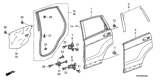 Diagram for Honda CR-V Door Seal - 72810-SXS-A01