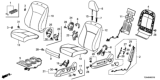 Diagram for Honda Accord Seat Cover - 81531-T2G-A52ZC