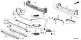 Diagram for 2019 Honda Civic Bumper - 71502-TBA-A60