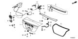 Diagram for 2012 Honda Civic Spoiler - 71700-TR2-A01ZJ