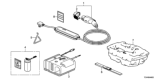 Diagram for 2014 Honda Accord Seat Belt Buckle - 84545-T3V-A01