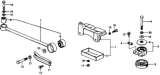 Diagram for 1977 Honda Civic Engine Mount - 50821-659-811