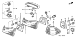 Diagram for 1998 Honda Accord Brake Light - 34271-S84-003ZC