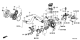 Diagram for Honda Civic Water Pump Pulley - 19224-R1A-A01
